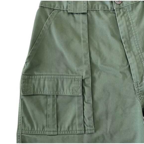 Weekender Men's Trader Cargo Shorts 38 Green Comfort Back-Elastic 6 Pockets‎ - Picture 5 of 11